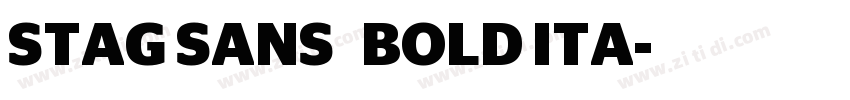 STAG SANS   BOLD ITA字体转换